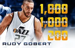 Grâce à son 1 000e rebond, Rudy Gobert entre dans un club très fermé