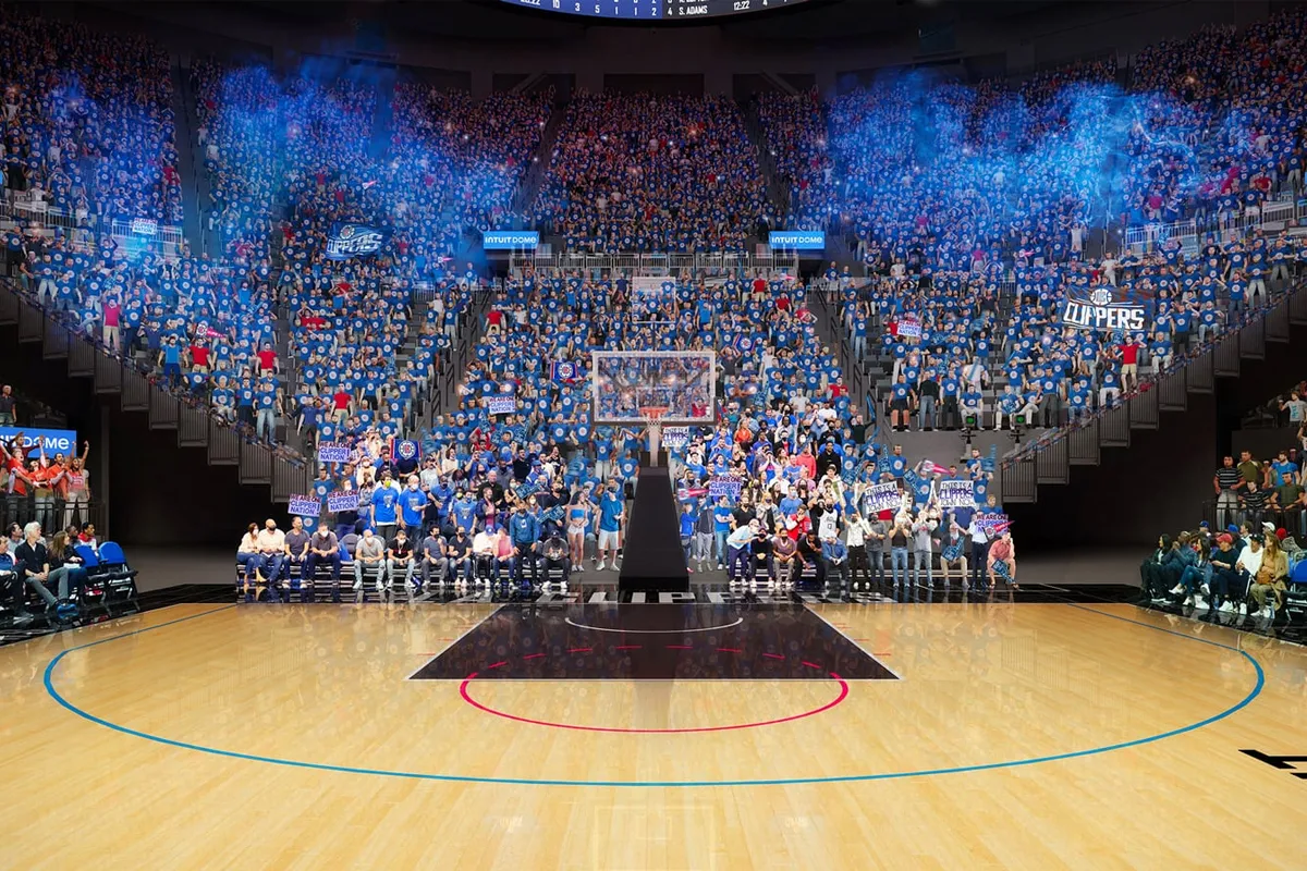 Le mur de l'Intuit Dome