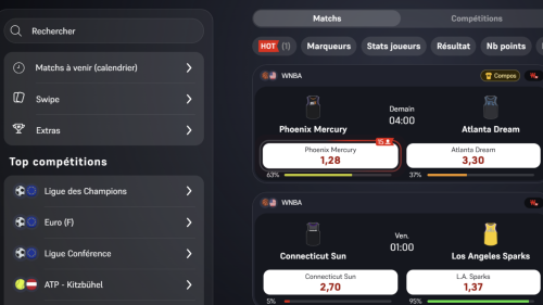 Basket sur Winamax