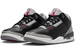 La Jordan 3 “Black Cement” a le cuir épais