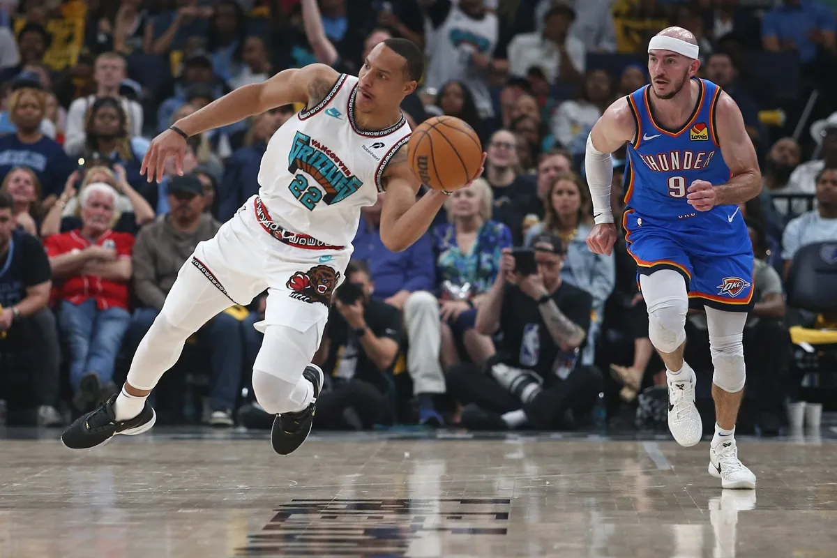 Desmond Bane (Grizzlies) contre OKC lors du Game 3