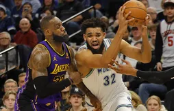 De quelques millimètres, les Wolves s’en sortent face aux Lakers…