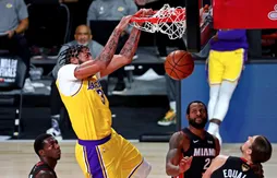 Vainqueurs du Heat à l’arraché, les Lakers ne sont plus qu’à une victoire du titre !