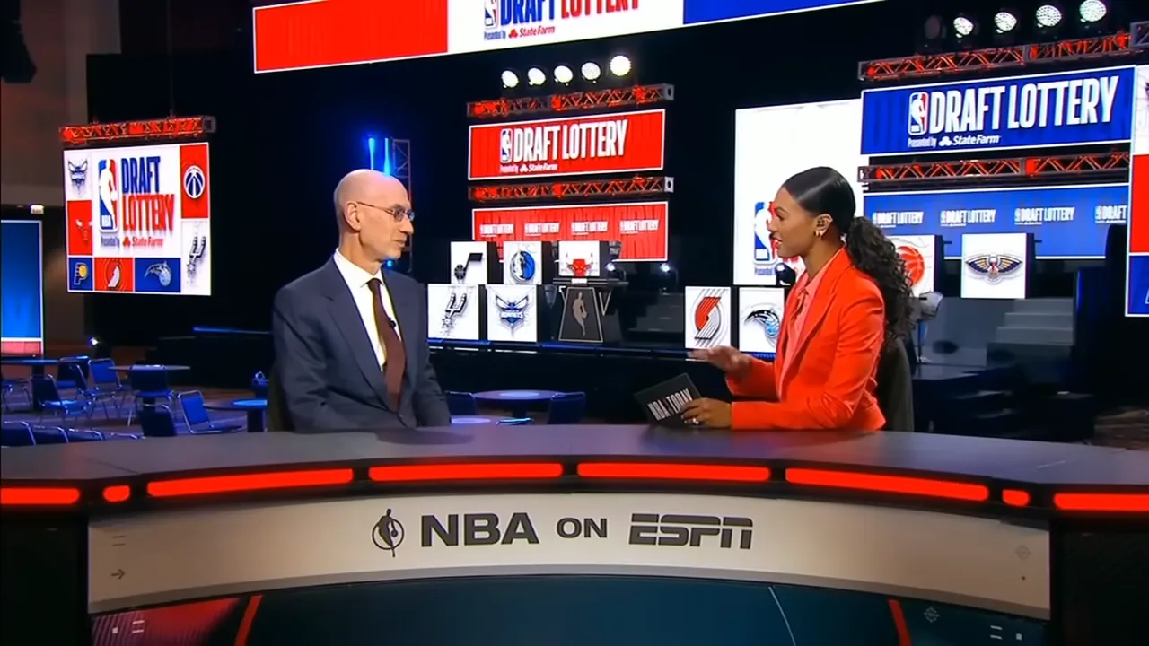 Adam Silver sur le plateau d'ESPN