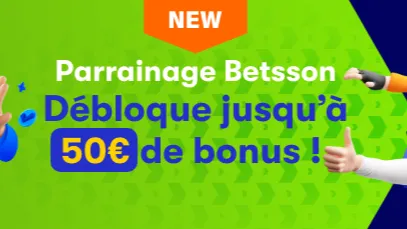 Parrainage grâce au code promo Betsson 2025 : 20€ offerts sans dépôt en invitant vos amis