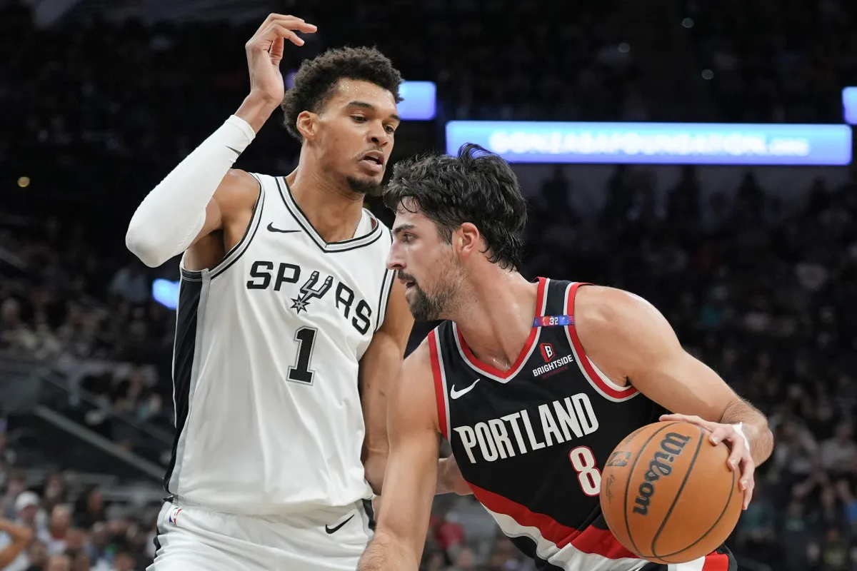 Victor Wembanyama et les Spurs face aux Blazers