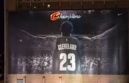 Cleveland : la célèbre affiche de LeBron James provisoirement retirée