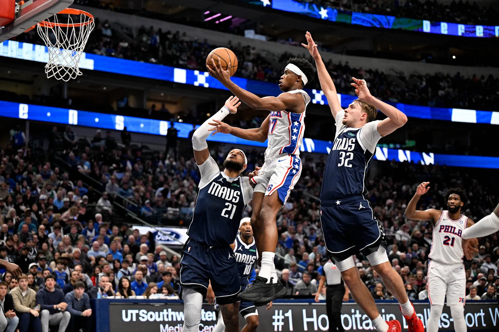 sixers mavericks edgecombe