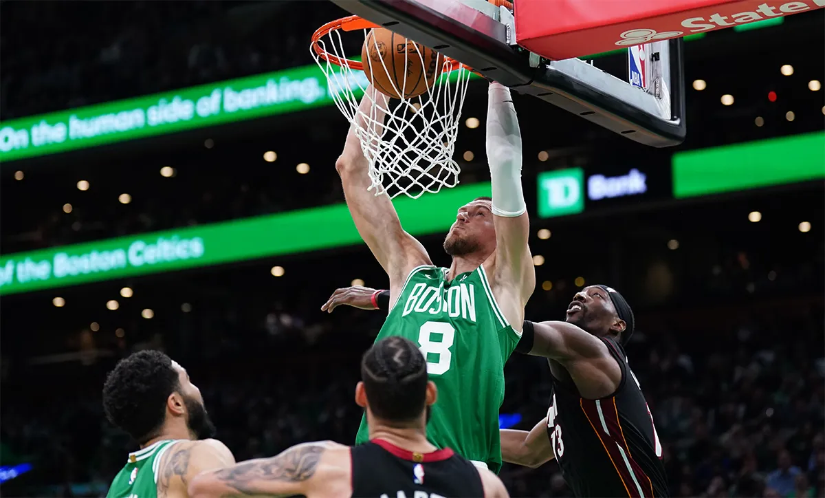 Kristaps Porzingis avec les Celtics