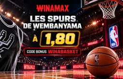 Les Spurs de Wembanyama à 1,80 avec le code bonus Winamax WINABASKET