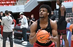 Détente, taille, shoot… Les chiffres et les images de Bronny James au Draft Combine