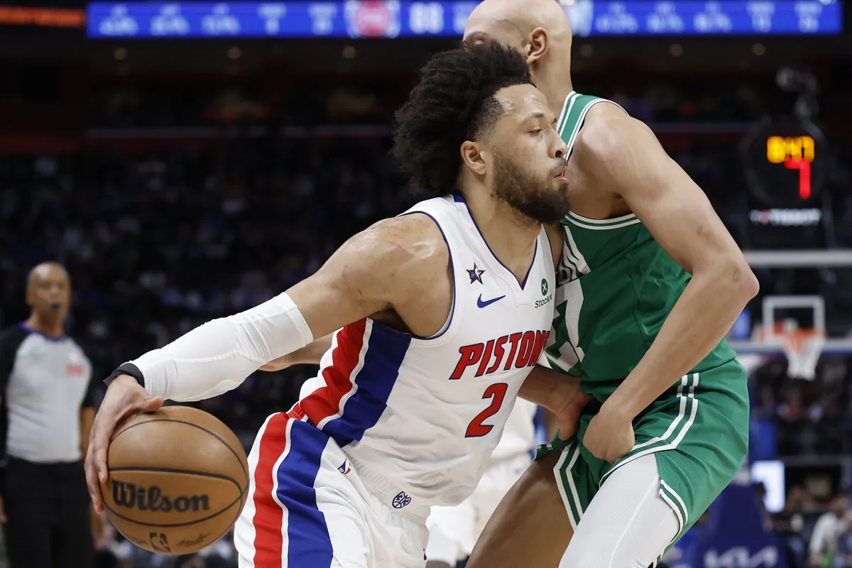 Cade Cunningham (Pistons) contre les Celtics