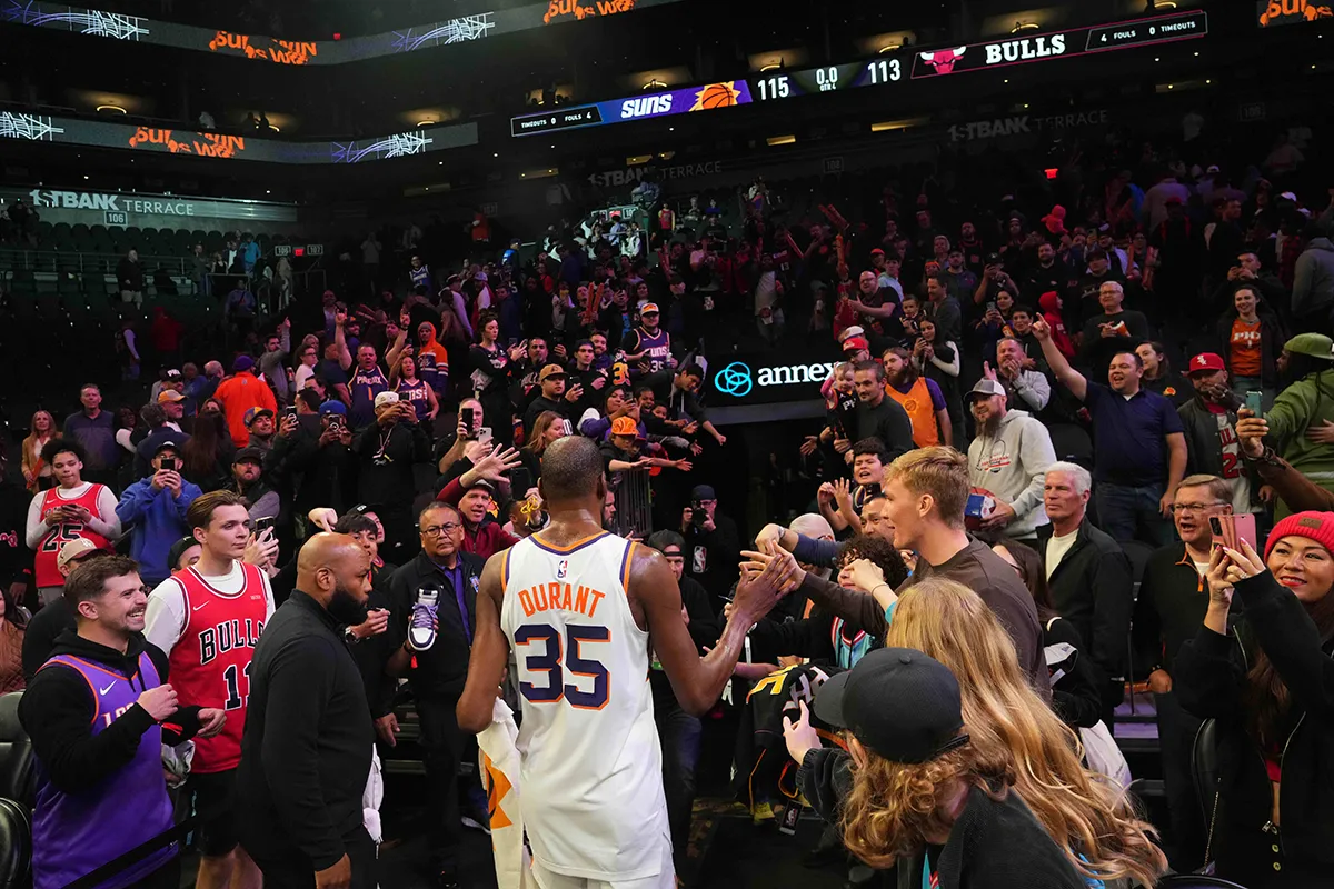 Kevin Durant face aux Bulls