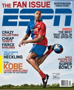 couverture ESPN The Mag Kobe Bryant Barcelone