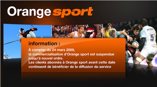 orange sport suspendue