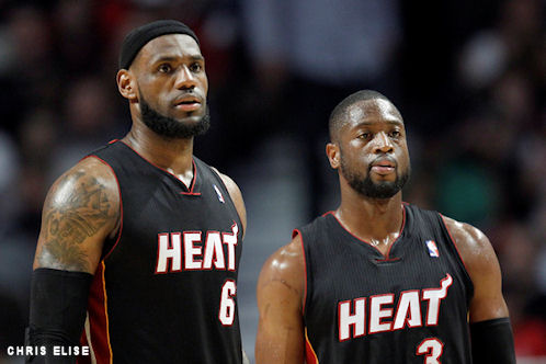LeBron James et Dwyane Wade