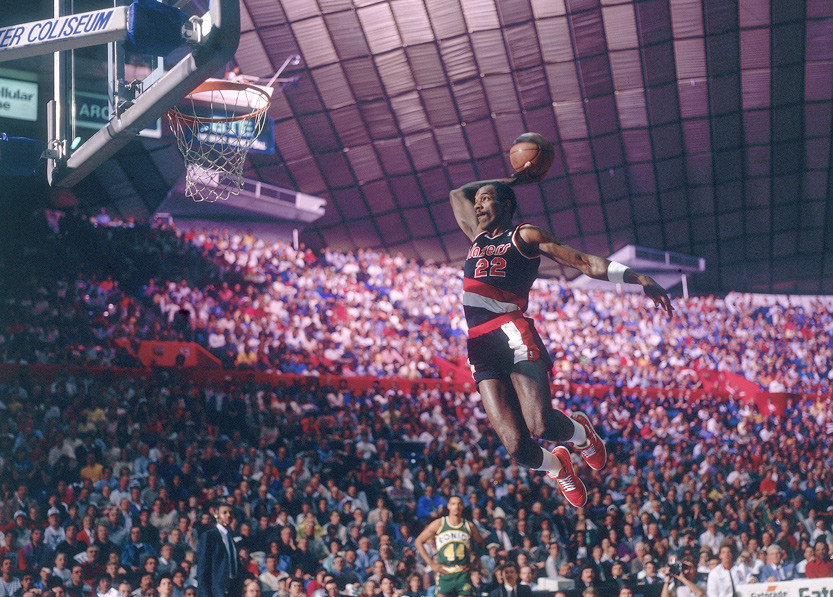 Rookie Clyde Drexler (20pts) vs. Nuggets (1983) 