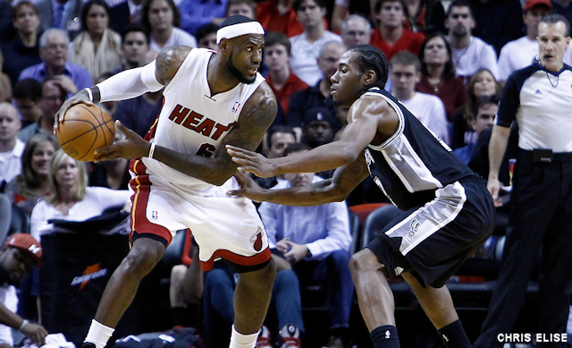 Kawhi Leonard face à LeBron James