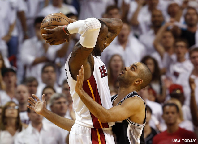 LeBron James et Tony Parker