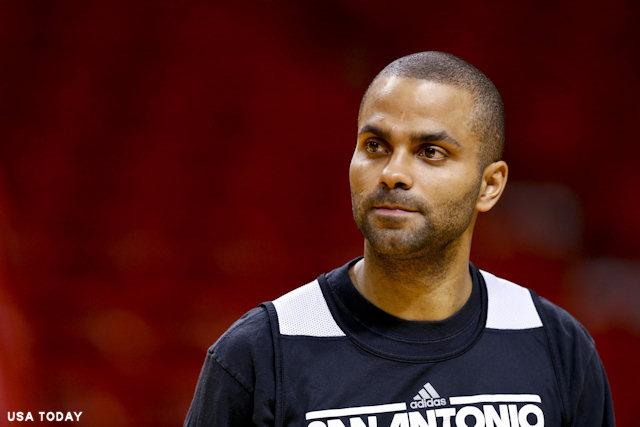 Tony Parker à l'entraînement mercredi