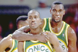 Le duo des Sonics : Payton-Kemp
