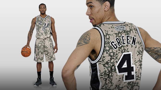 Maillot militaire Spurs