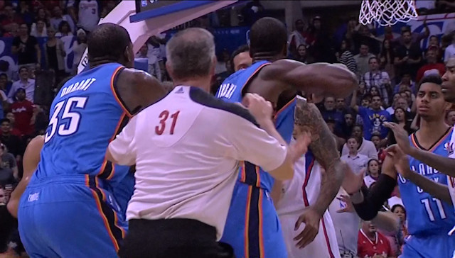 Bagarre Clippers - Thunder