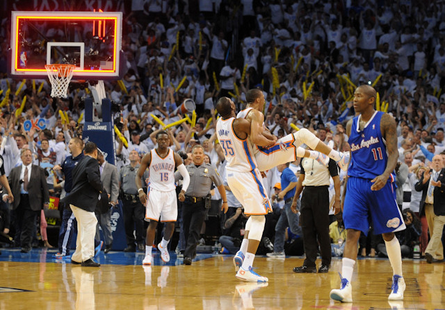 Russell Westbrook porté en héros