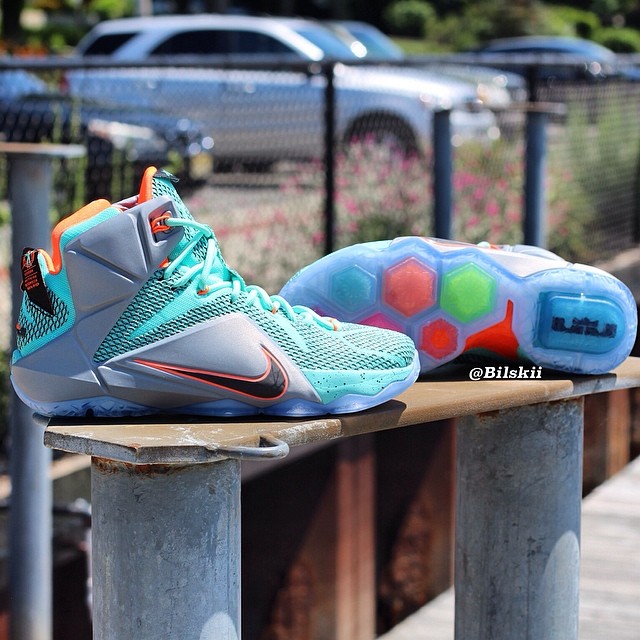 Nike lebron 12 shop bleu