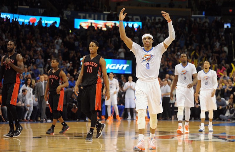 Toronto craque face au nouveau triple double de Russell Westbrook