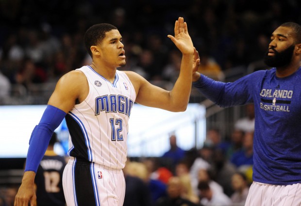 Tobias Harris s’entraîne avec George Gervin