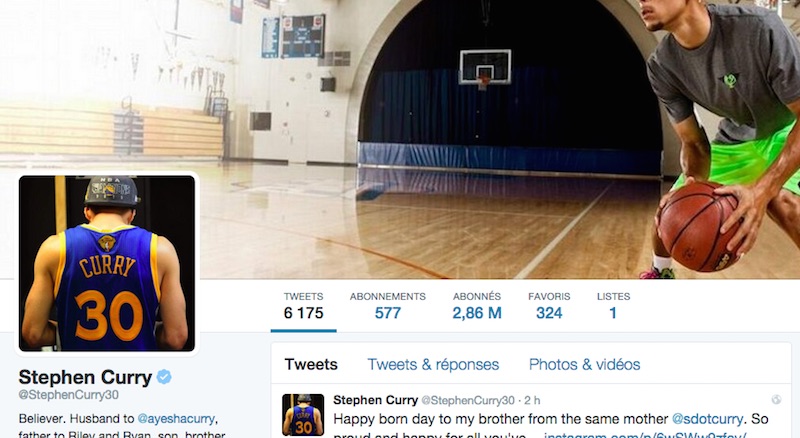 Avec un ancien étudiant de Davidson, Stephen Curry bosse ainsi sur une application de type réseau sociaux, mais dédiée aux célébrités (cinéma, chanson, TV, politique...) et aux sportifs. Une sorte de plate-forme qui permettrait de créer des liens plus poussés entre une personnalité et son public.