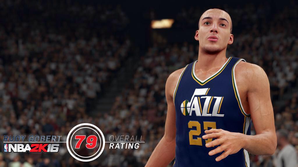 Rudy Gobert obtient un 79, et demande l'avis de ses followers.