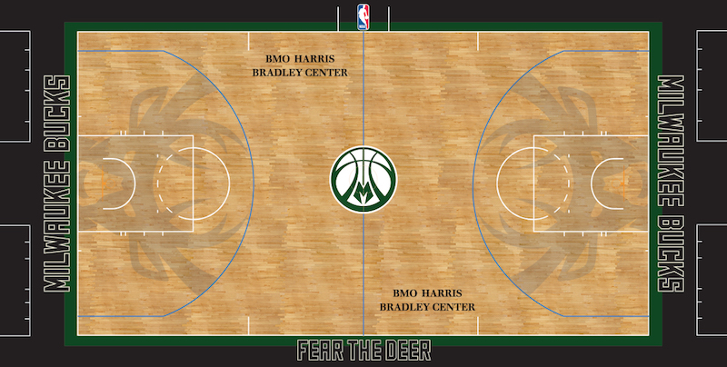 Les Bucks, première équipe à disposer d'un deuxième parquet