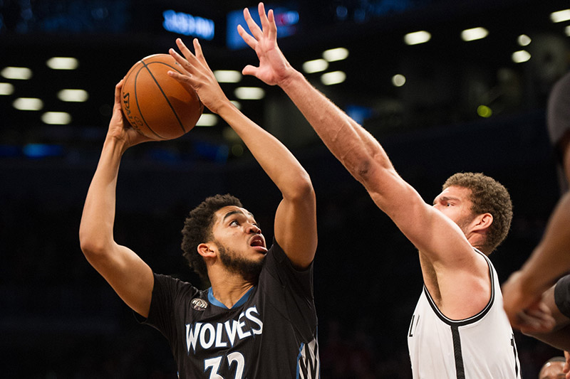 Le duo Karl-Anthony Towns - Gorgui Dieng facile face aux Nets