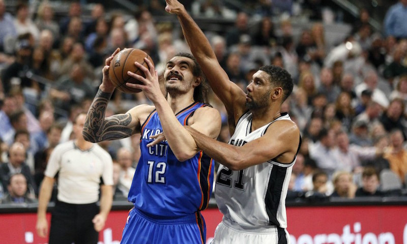 USP NBA: OKLAHOMA CITY THUNDER AT SAN ANTONIO SPUR S BKN USA TX