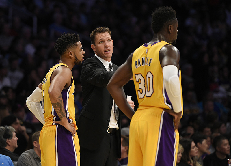 NBA: Preseason-Portland Trail Blazers at Los Angeles Lakers