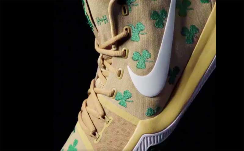 Nike la Kyrie 3 enfin aux couleurs des Celtics mais en edition limitee Basket USA