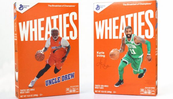 Kyrie 4 uncle drew clearance wheaties