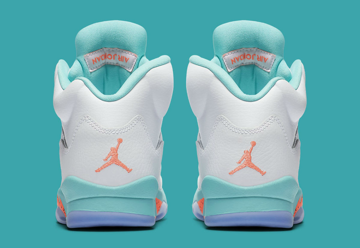 turquoise jordan 5