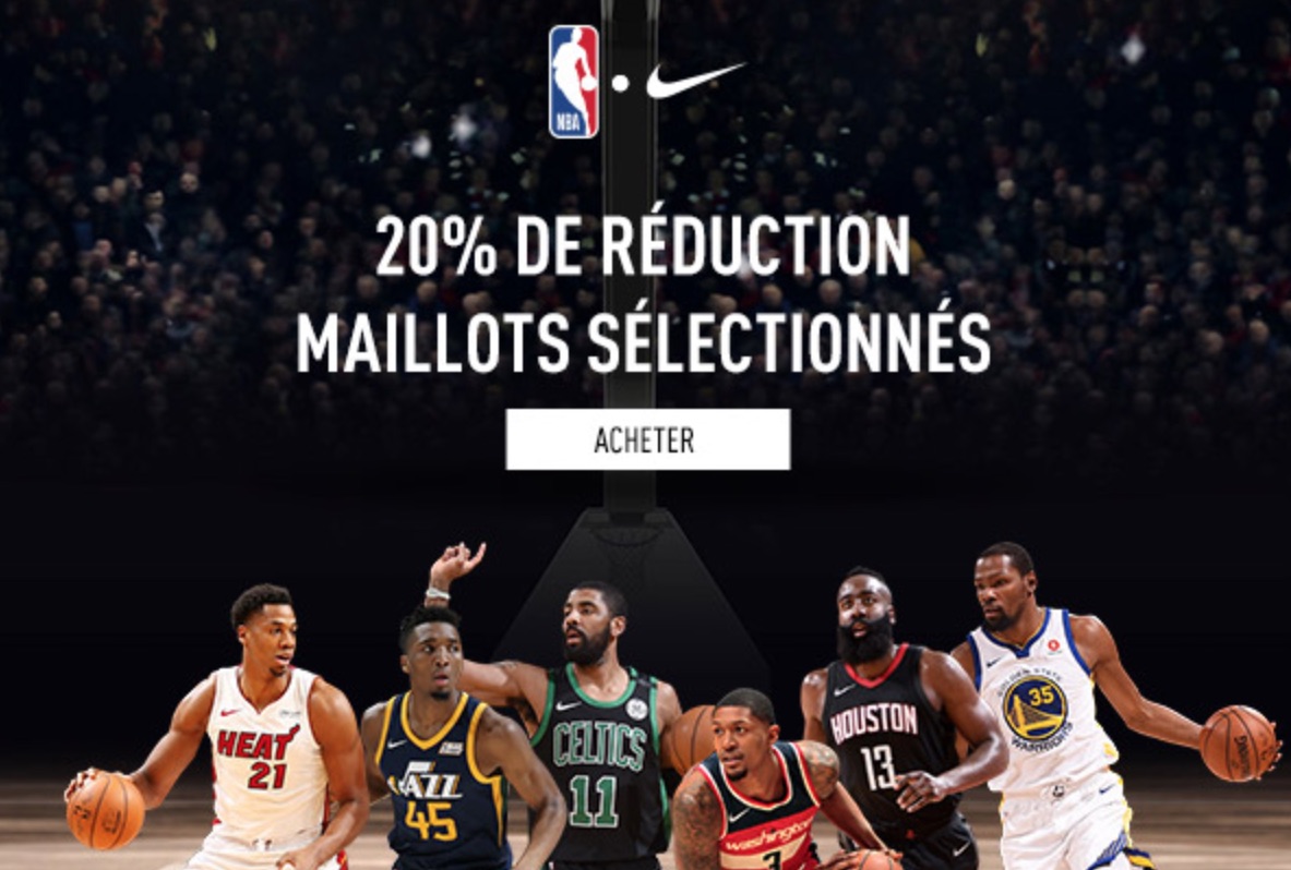 bon plan] - 20% sur des centaines de maillots sur le NBA Store • Basket USA