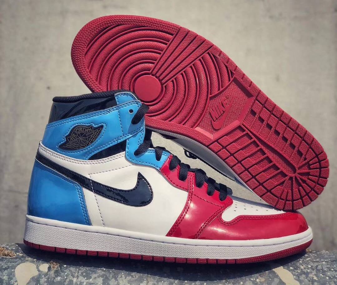 Air jordan 1 bleu et rouge shop