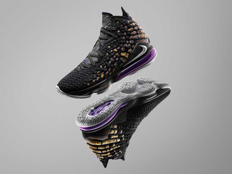 lebron 15 purple and gold