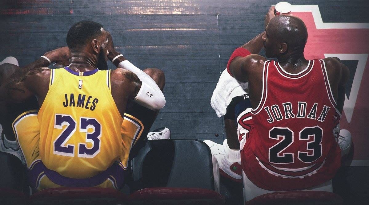 Michael jordan hotsell et lebron james