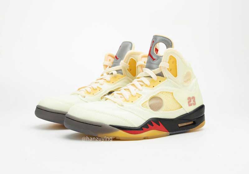 air jordan 5 off white