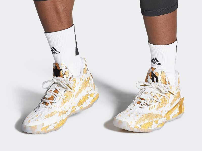 Adidas dorures et catch sur la Dame 7 Basket USA