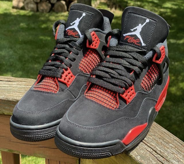 jordan 4 thunder red outfit