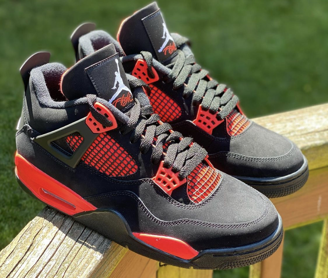 air jordan 4 noir rouge