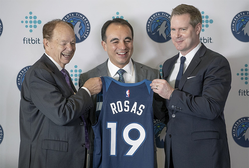 The GM of the Wolves, Gersson Rosas, open the door!  |  NBA