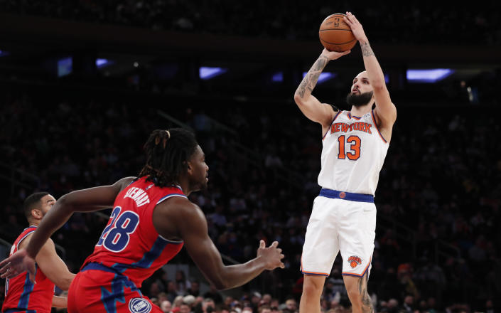 With Evan Fournier as the leading scorer; the Knicks dominate the Pistons |  NBA